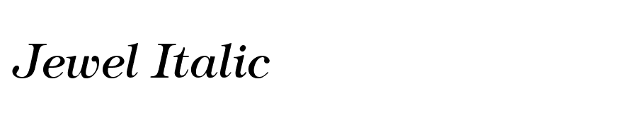 Jewel Italic