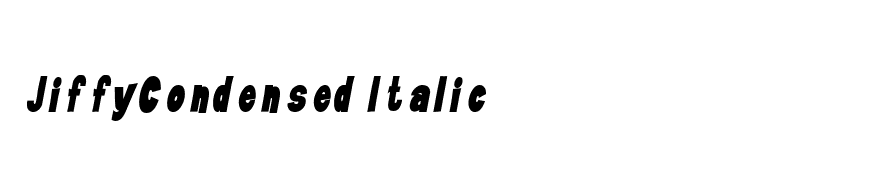 JiffyCondensed Italic