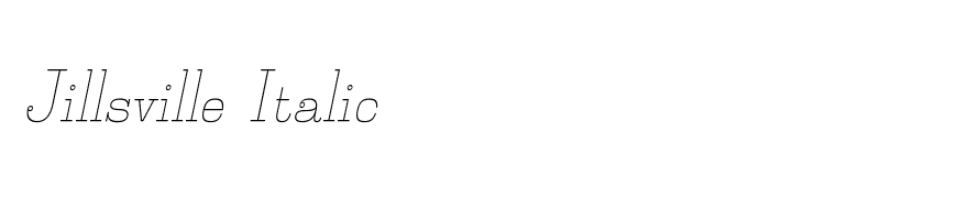 Jillsville Italic