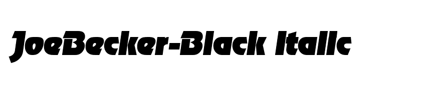 JoeBecker-Black Italic