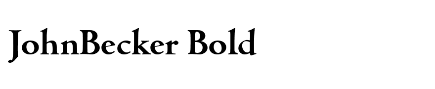 JohnBecker Bold