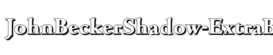 JohnBeckerShadow-ExtraBold-Regular