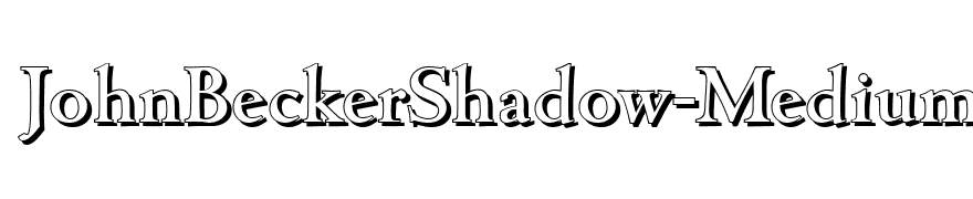 JohnBeckerShadow-Medium-Regular