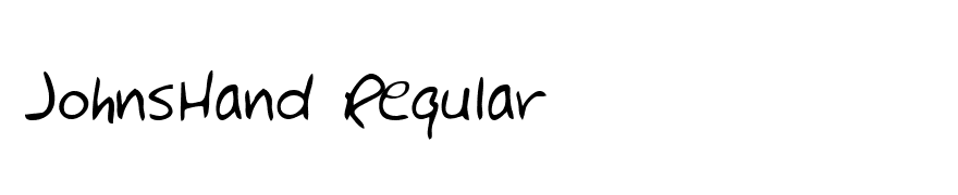 JohnsHand Regular