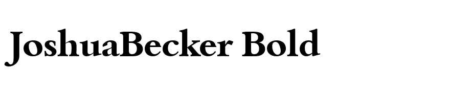 JoshuaBecker Bold