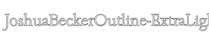JoshuaBeckerOutline-ExtraLight
