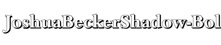 JoshuaBeckerShadow-Bold