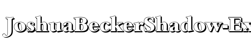 JoshuaBeckerShadow-ExtraBold-Regular