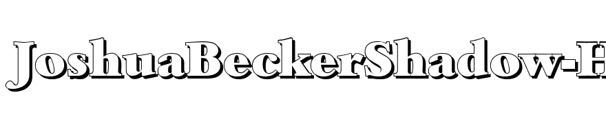JoshuaBeckerShadow-Heavy-Regular