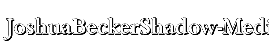 JoshuaBeckerShadow-Medium-Regular