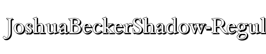 JoshuaBeckerShadow-Regular