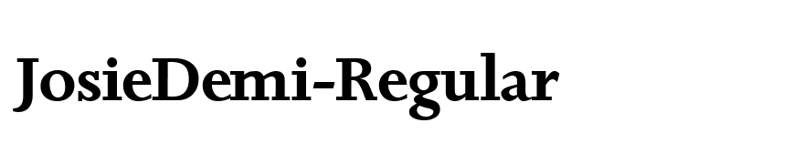 JosieDemi-Regular