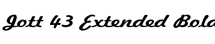 Jott 43 Extended Bold