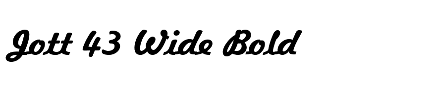 Jott 43 Wide Bold
