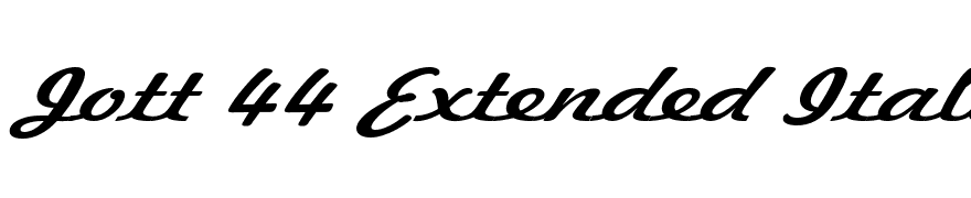Jott 44 Extended Italic