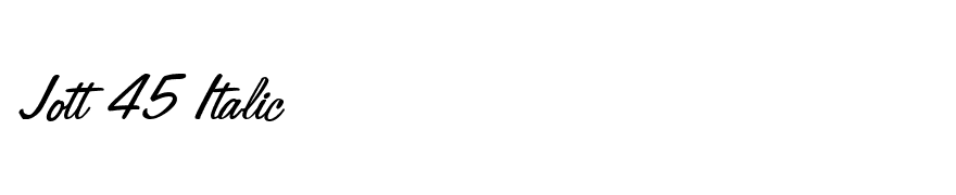 Jott 45 Italic