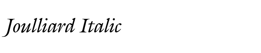 Joulliard Italic