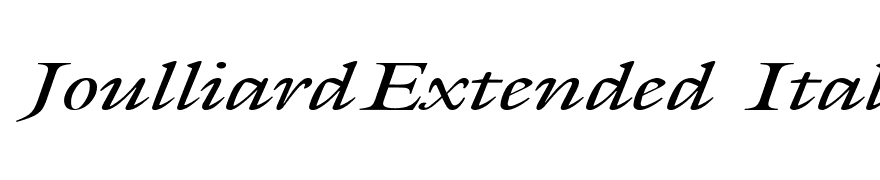 JoulliardExtended Italic