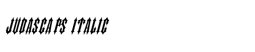 JudasCaps Italic