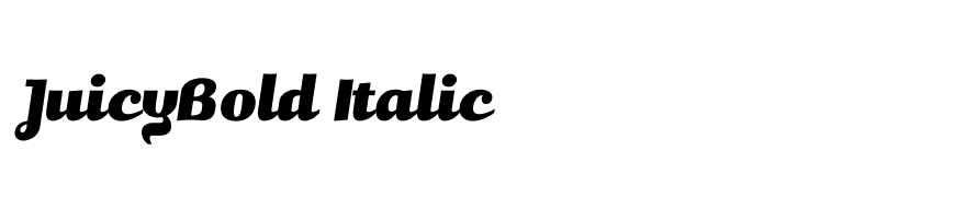 JuicyBold Italic