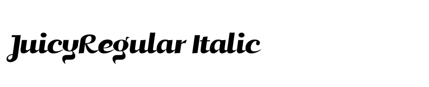 JuicyRegular Italic