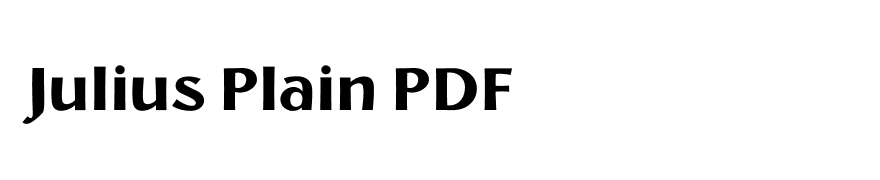 Julius Plain PDF