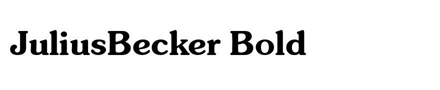 JuliusBecker Bold