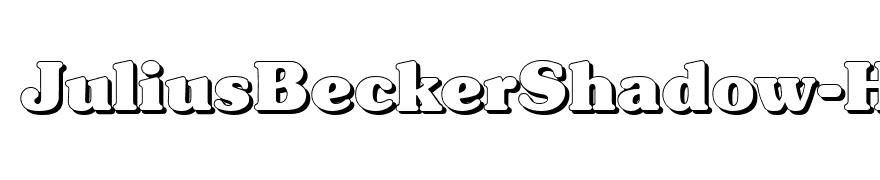 JuliusBeckerShadow-Heavy-Regular