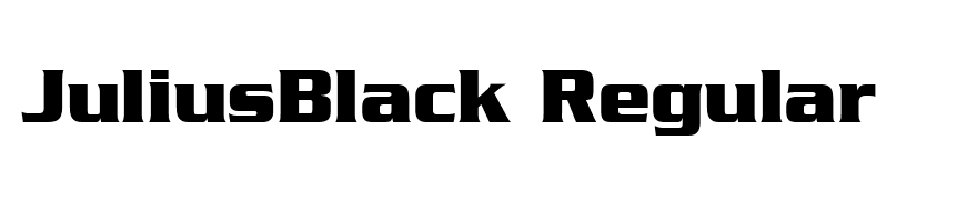 JuliusBlack Regular
