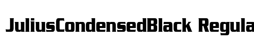 JuliusCondensedBlack Regular