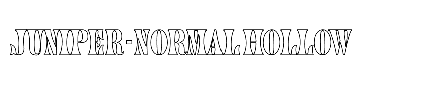 Juniper-Normal Hollow