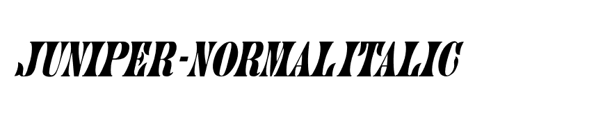 Juniper-Normal Italic