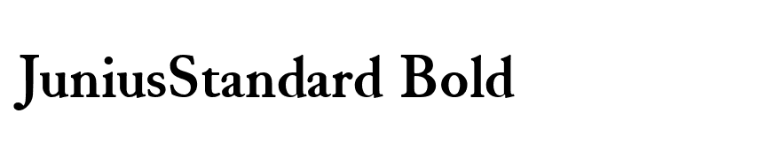 JuniusStandard Bold