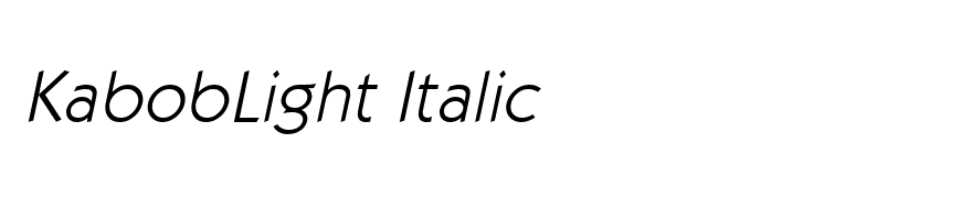 KabobLight Italic