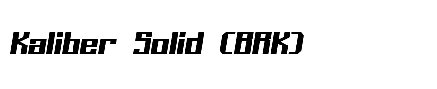 Kaliber Solid (BRK)