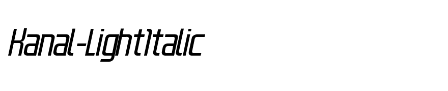 Kanal-LightItalic