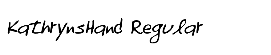 KathrynsHand Regular