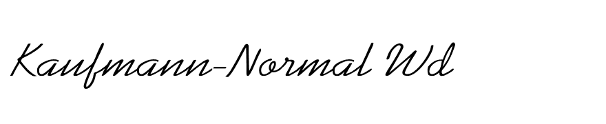 Kaufmann-Normal Wd