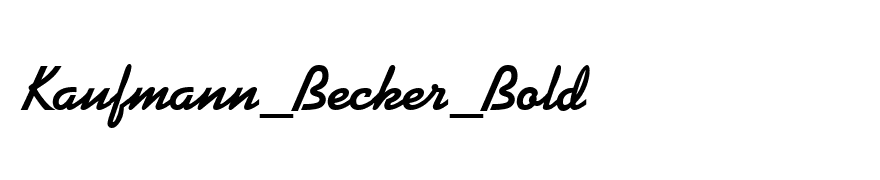 Kaufmann_Becker_Bold