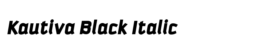 Kautiva Black Italic
