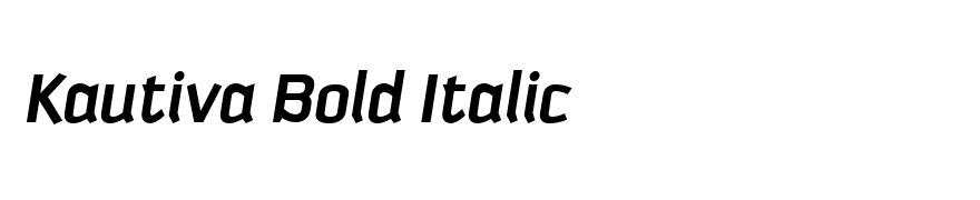 Kautiva Bold Italic