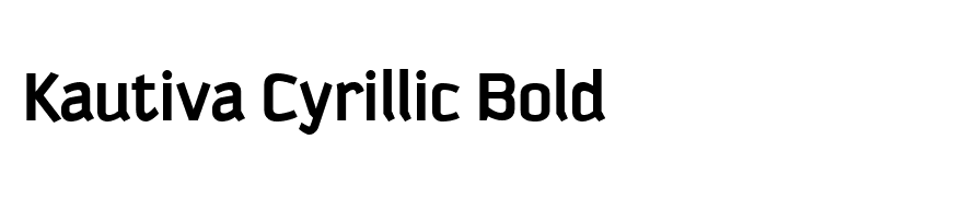 Kautiva Cyrillic Bold