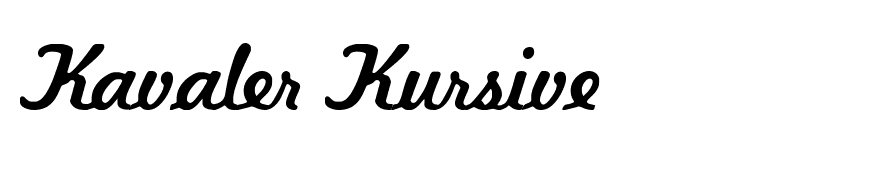 Kavaler Kursive