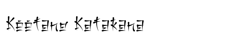 Keetano Katakana