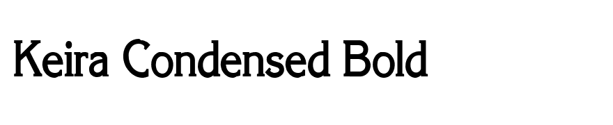 Keira Condensed Bold