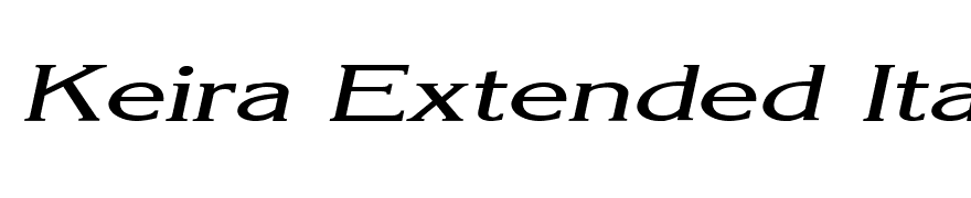 Keira Extended Italic