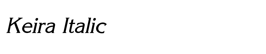 Keira Italic