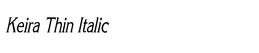 Keira Thin Italic