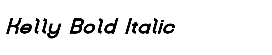 Kelly Bold Italic