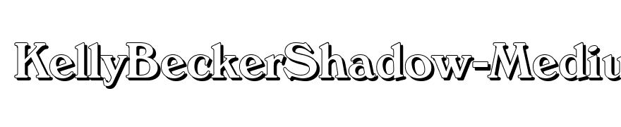 KellyBeckerShadow-Medium-Regular